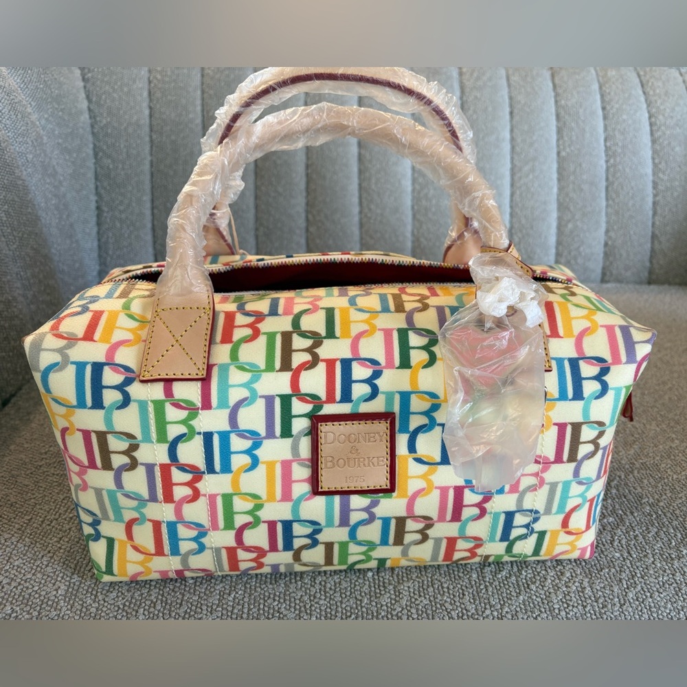 Dooney & Bourke Multicolor Logo Dome Satchel